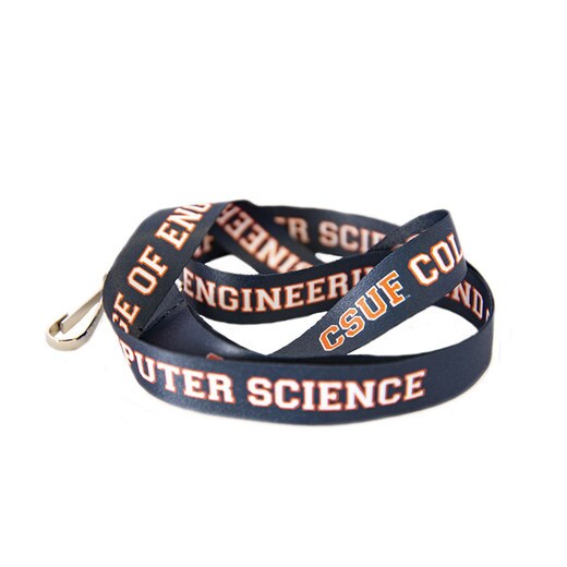 CSUF College of Engineering And Computer Science Reversible Silk Lanyard